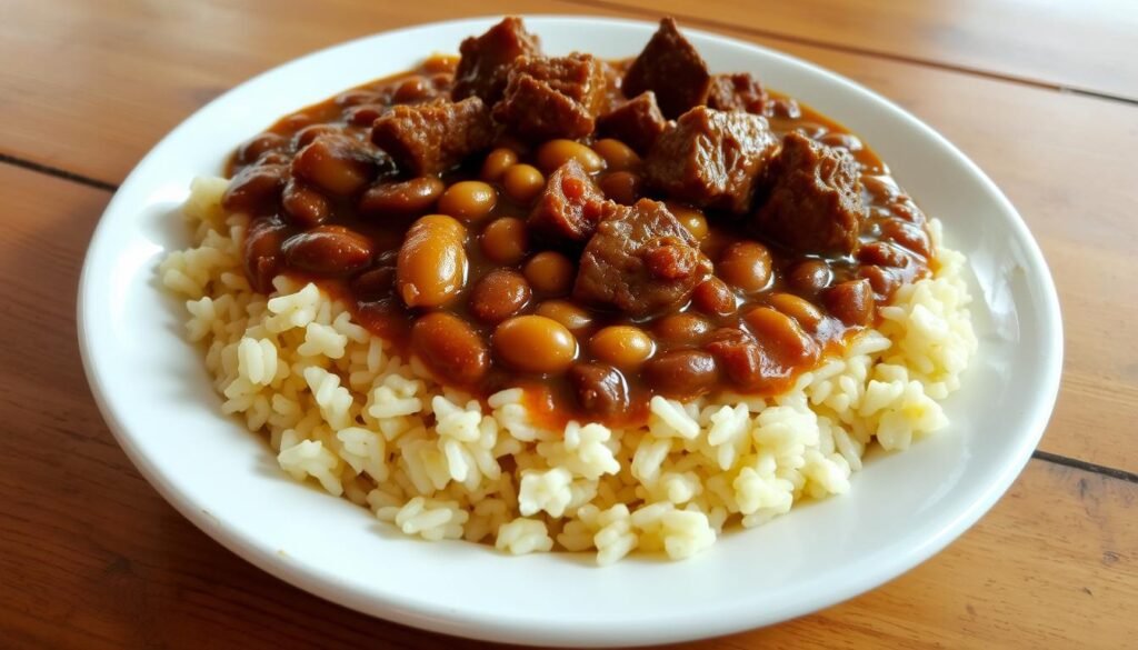 baião de dois arroz feijão carne baião de dois arroz feijão carne