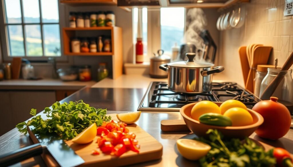 dicas cozinha durante estadia